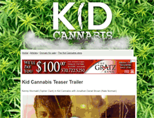 Tablet Screenshot of kidcannabis.com